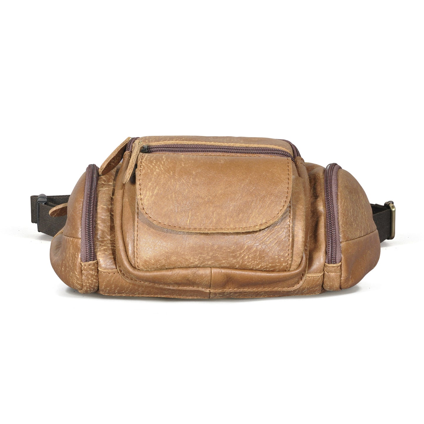 Men's waist pouch cowhide genuine leather fashion retro outdoor bust bag for men