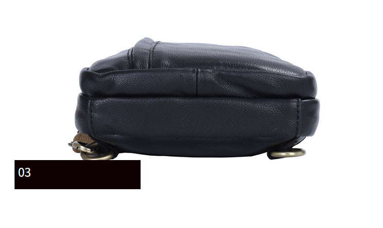 Men's Bust Bag Made of Genuine Cowhide Leather Luxury Casual Fashion Men's Shoulder Bag Crossbody Bag