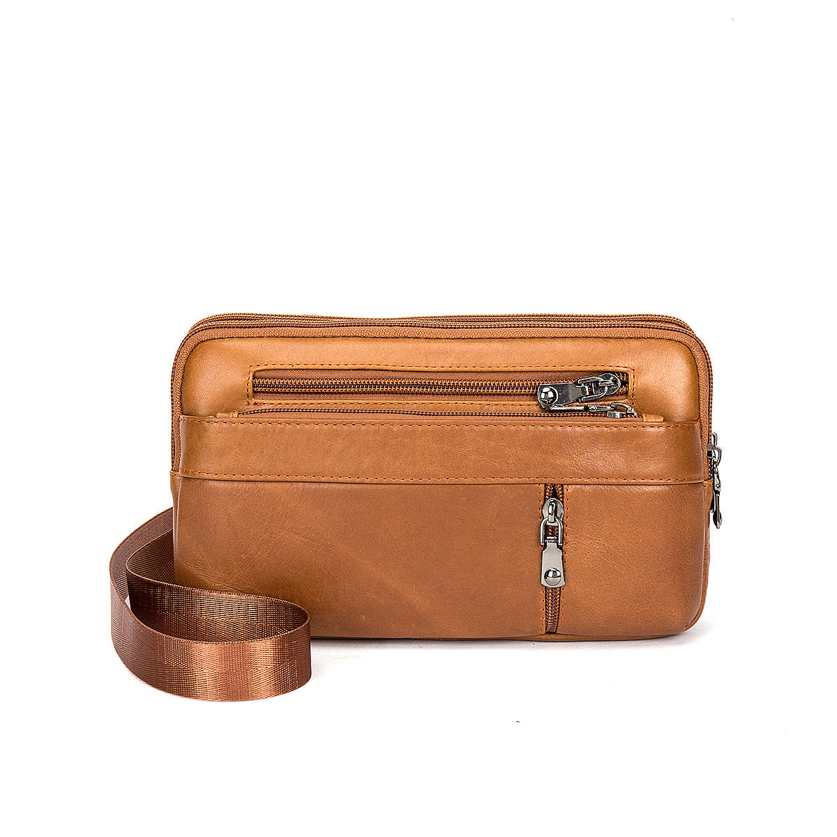 Men's Waist Pouch Cowhide Genuine Leather Retro Fashion Casual Outdoor Men's Bag