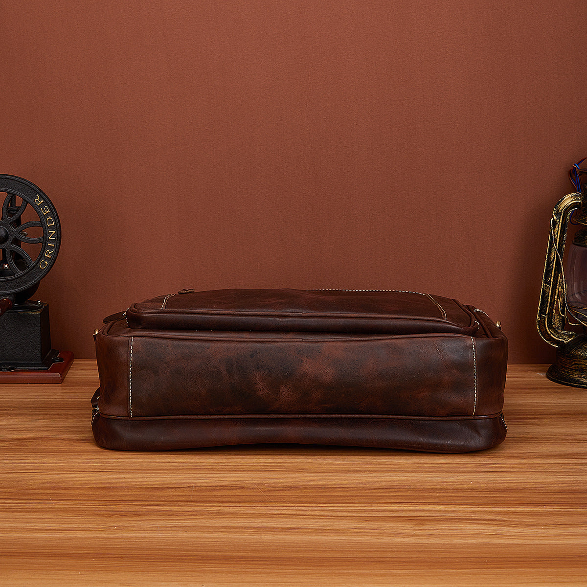 Men's Handbag Briefcase Cowhide Genuine Leather Retro Business Men Computer Bag