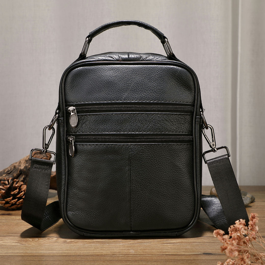 Men's Shoulder Bag Cowhide Large Capacity Casual Business Bag Fashion Handbag Men's Crossbody Bag