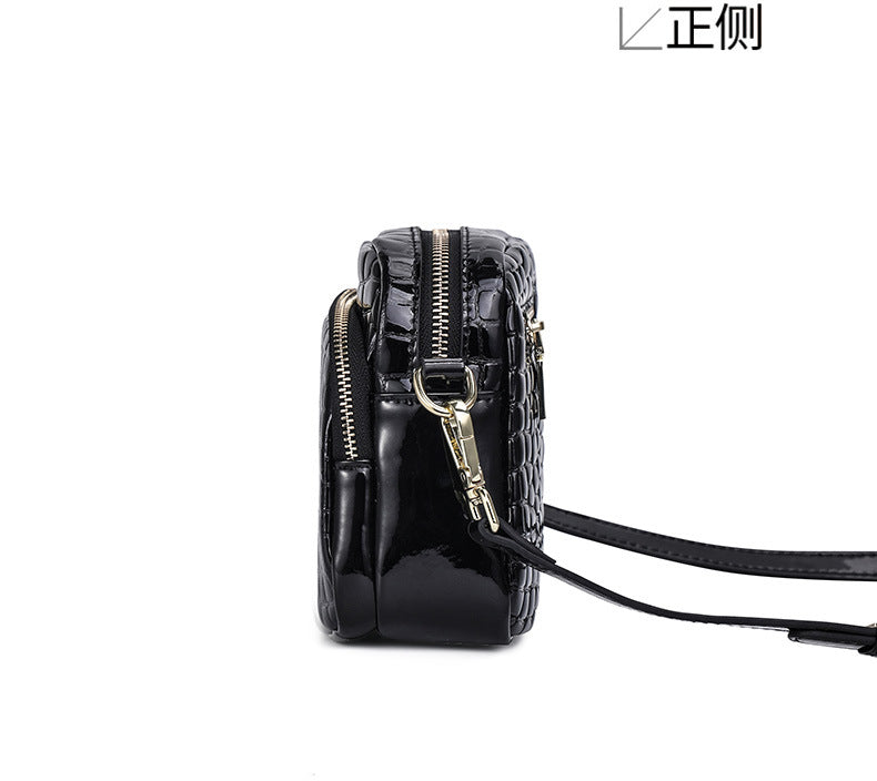 Women's Bag Genuine Leather Jewel Pattern Bag Fashion Crossbody Bag Retro High Quality Shoulder Bag.Pochette