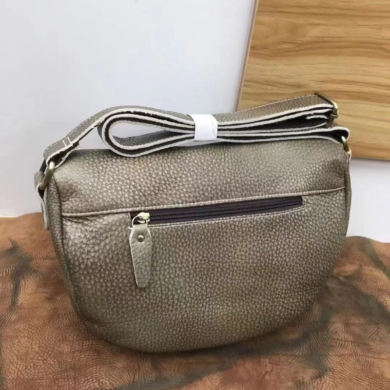 Men's Shoulder Bag Original Cowhide Genuine Leather Commuting Simple Luxury Men's Crossbody Bag