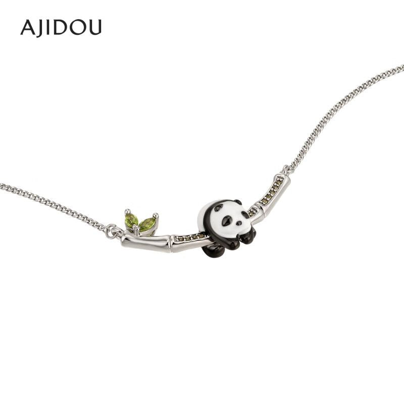 AJIDOU 可愛い癒やしパンダネックレス女性用高級デザインネックチェーンプレゼント