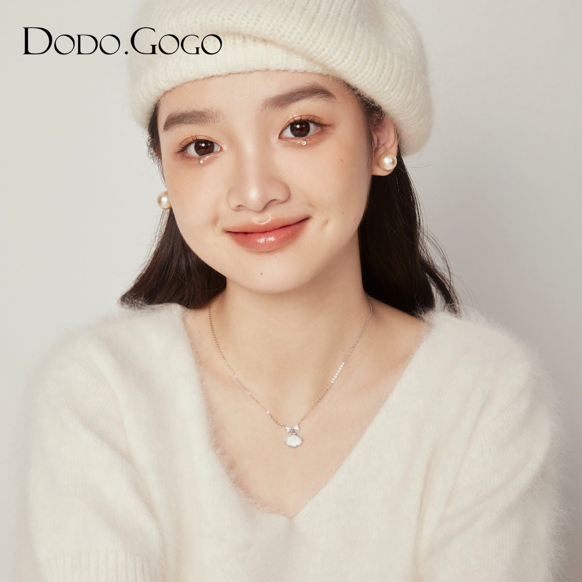 DODOGOGO ホタテペンダントネックレス女性シンプル高級感2024秋冬新作ネックレス