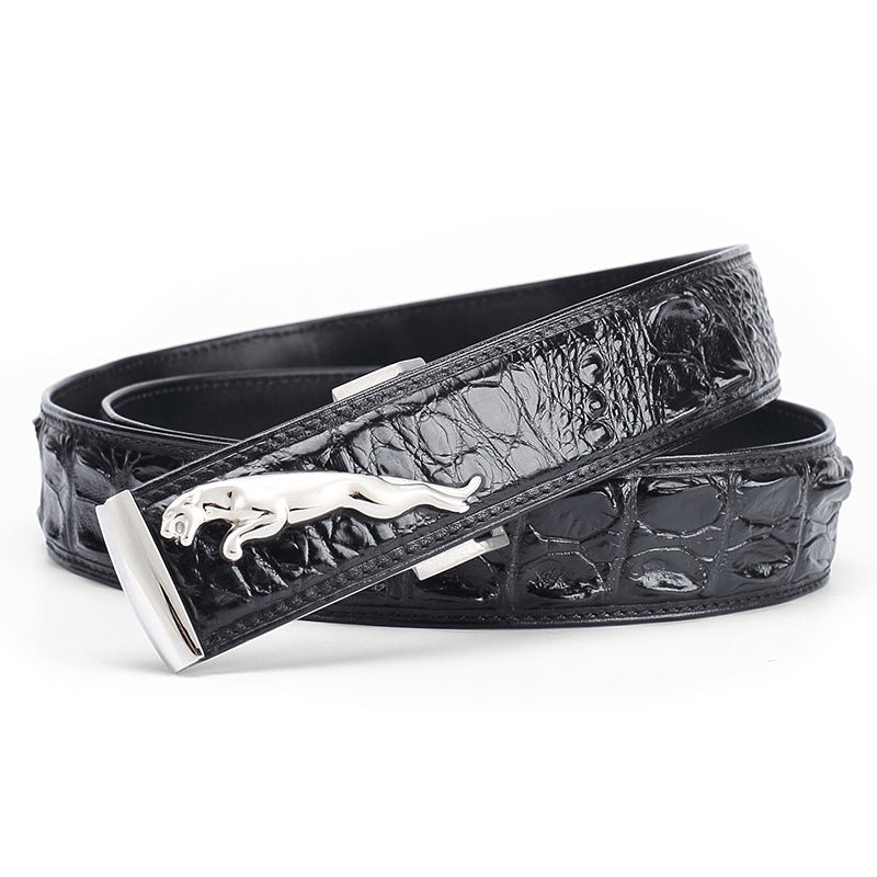 Thai Siamese Crocodile Skin Belt Men's Genuine Leather Business Casual Men's Belt Gift Present