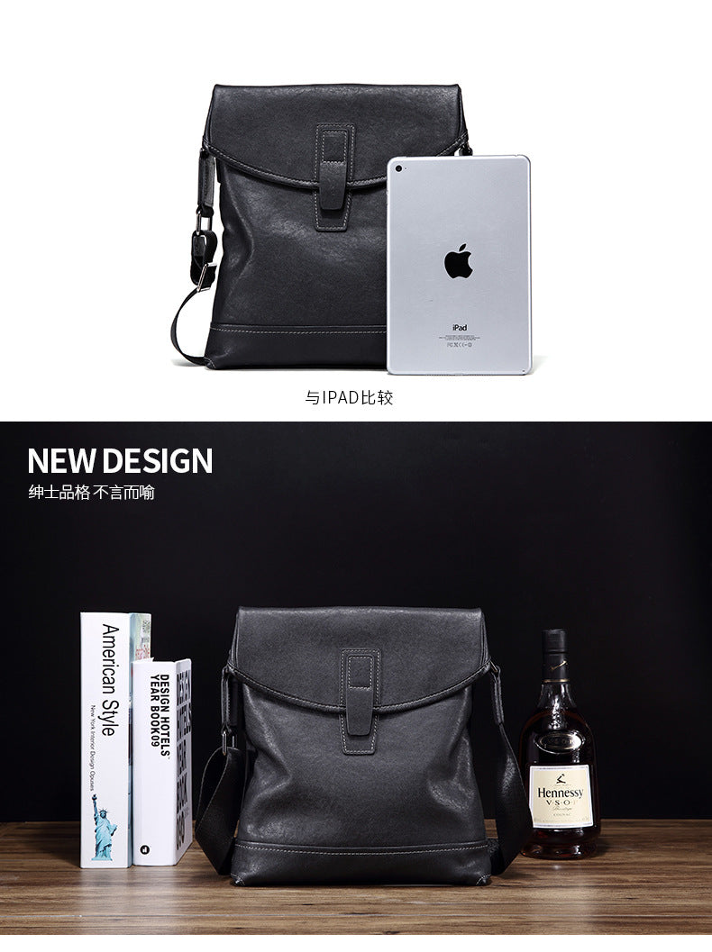 Men's shoulder bag, genuine cowhide leather, multi-functional, casual, large capacity, fashion, crossbody bag