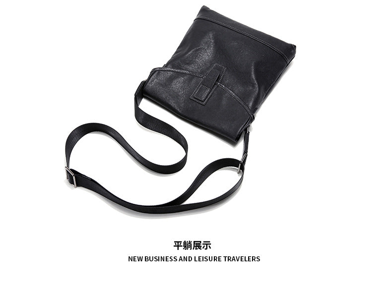 Men's shoulder bag, genuine cowhide leather, multi-functional, casual, large capacity, fashion, crossbody bag