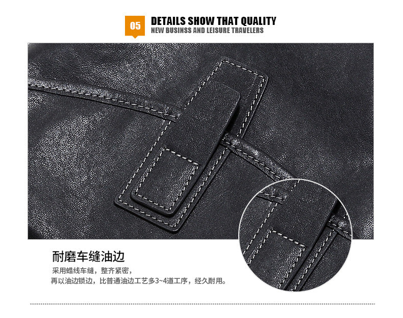 Men's shoulder bag, genuine cowhide leather, multi-functional, casual, large capacity, fashion, crossbody bag