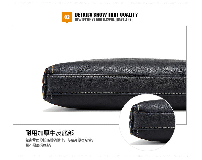 Men's shoulder bag, genuine cowhide leather, multi-functional, casual, large capacity, fashion, crossbody bag