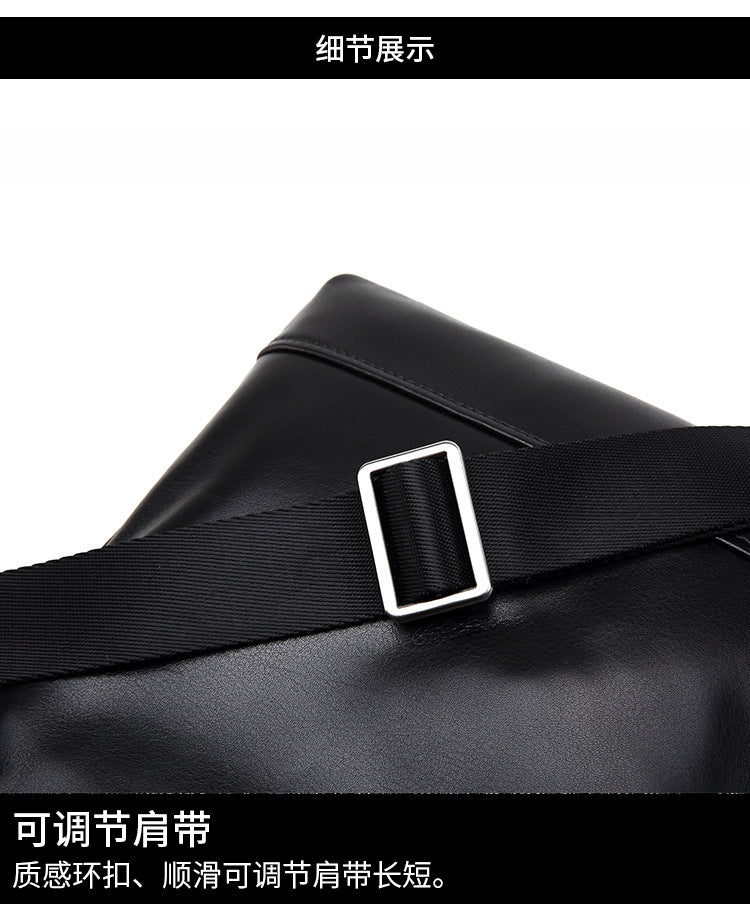 Men's shoulder bag, multi-functional, practical, genuine cowhide leather, business crossbody bag