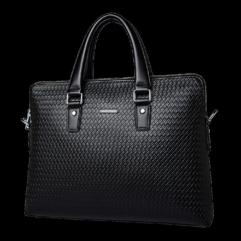 Men's handbag, handbag, genuine cowhide leather, large capacity, business computer bag, men's briefcase shoulder bag
