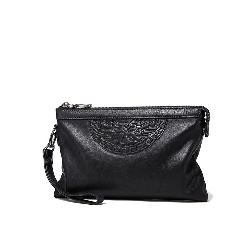 Men's Handbag Cow Leather Large Capacity Business Casual Fashion Men's Bag