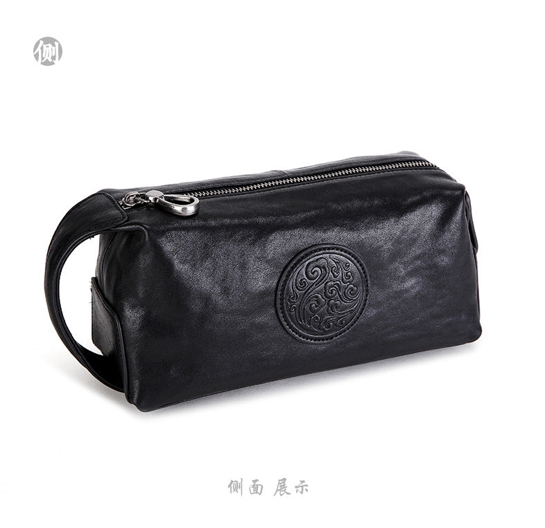 Men's Handbag Genuine Leather Cowhide Large Capacity Business High Quality Fashion Men's Bag