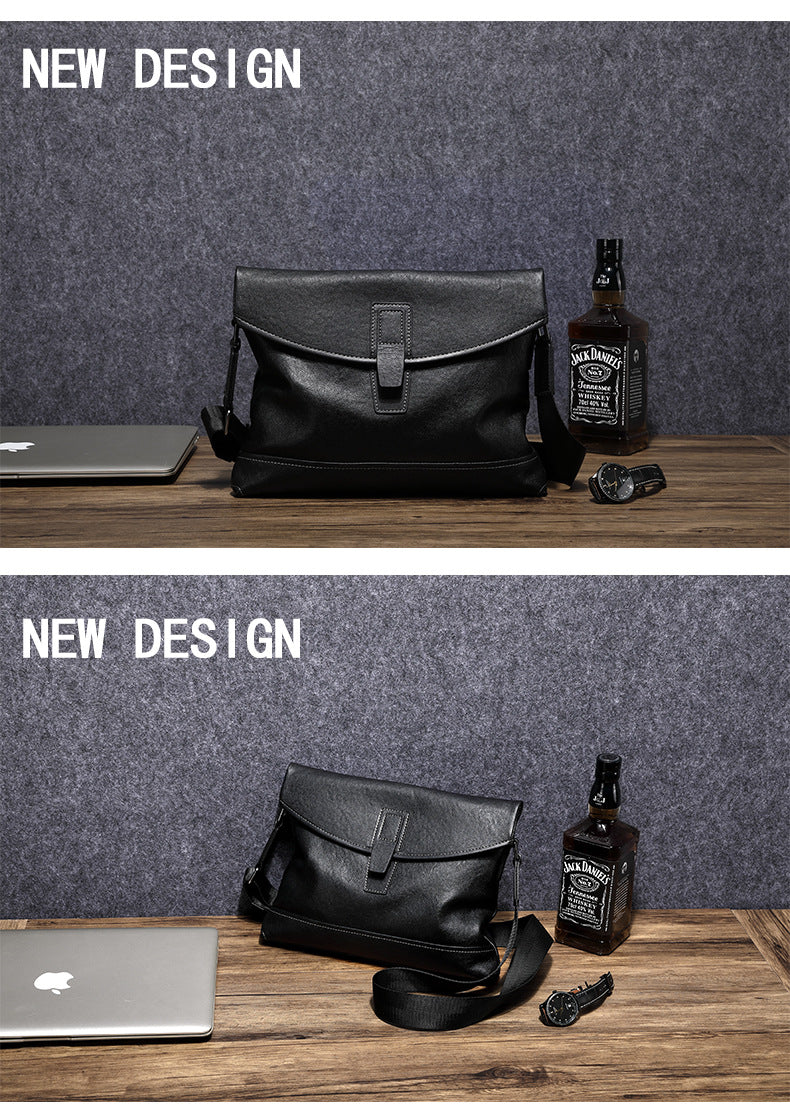 Men's Shoulder Bag Sports Bag Genuine Cowhide Leather Casual Crossbody Bag Backpack