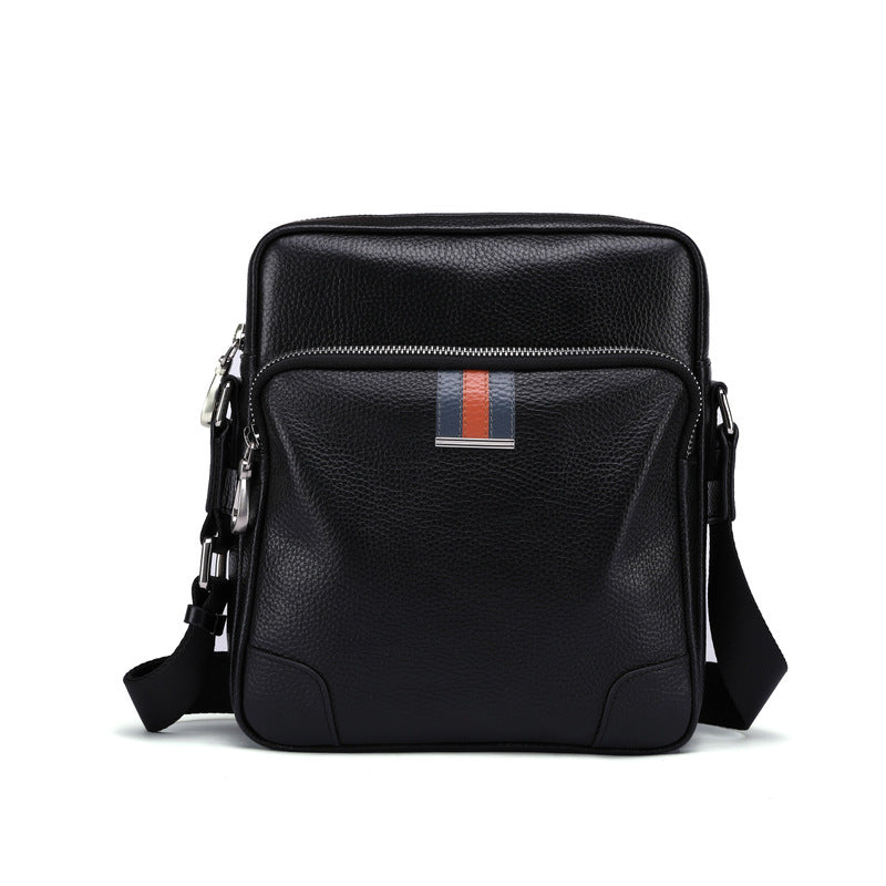 Men's Shoulder Bag Made of Genuine Cowskin Leather Multifunctional Casual Large Capacity Fashion Crossbody Bag