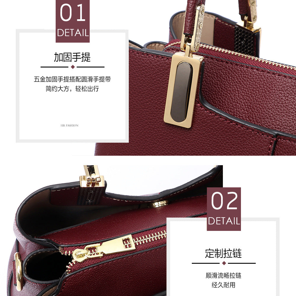 Genuine leather women bag bag cowhide ladies shoulder bag crossbody bag commuting OL fashion