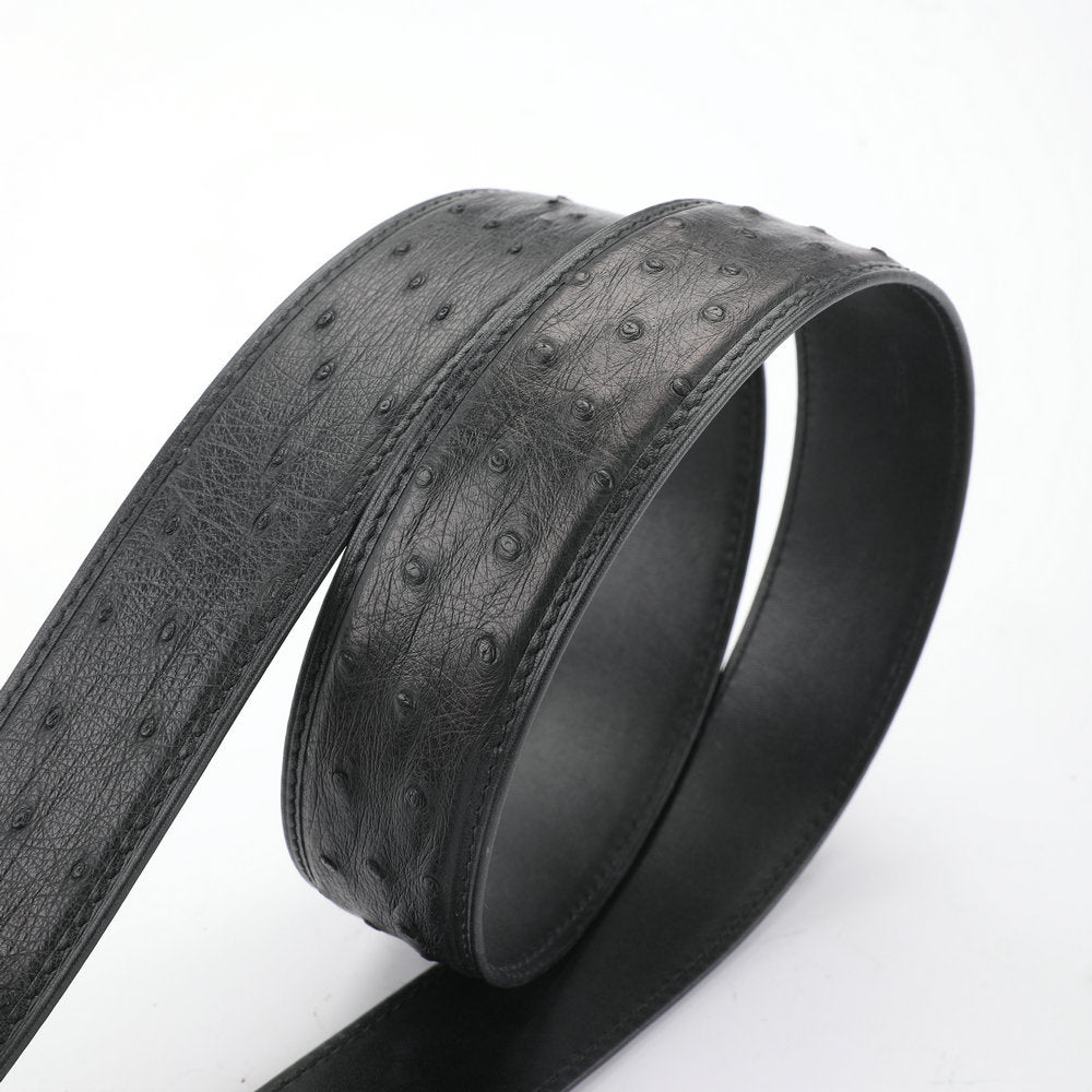 South African Ostrich Skin Genuine Leather Men's Belt High Quality Men's Belt