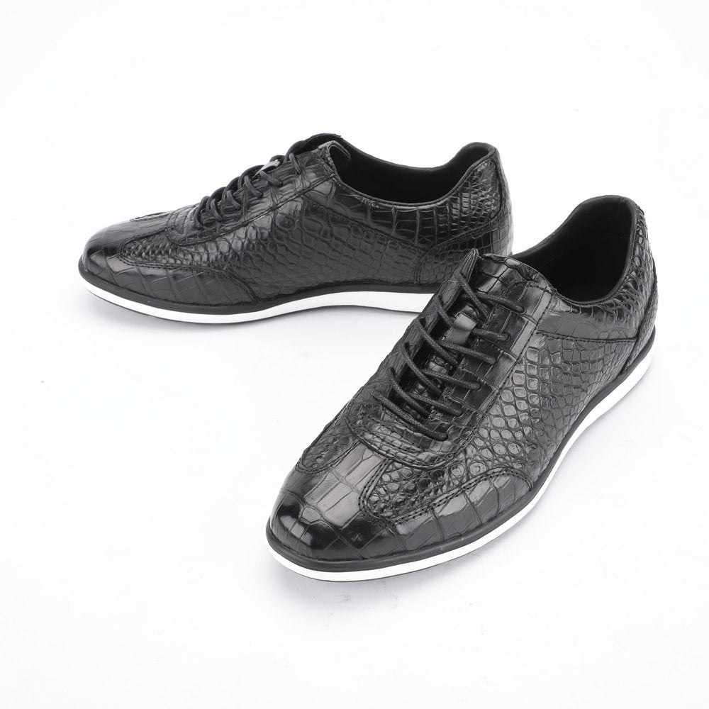Crocodile skin genuine leather men's shoes workplace business sports casual shoes