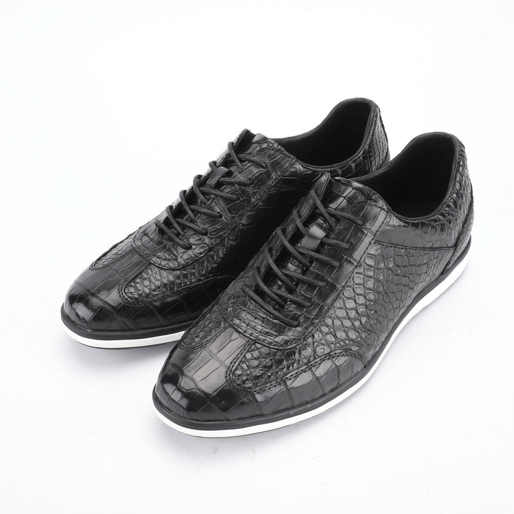 Crocodile skin genuine leather men's shoes workplace business sports casual shoes