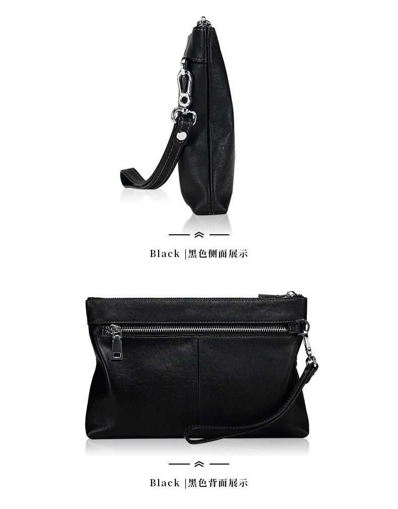 Men's Clutch Bag Made of Cowhide Genuine Leather High Quality Large Capacity Men's Handbag