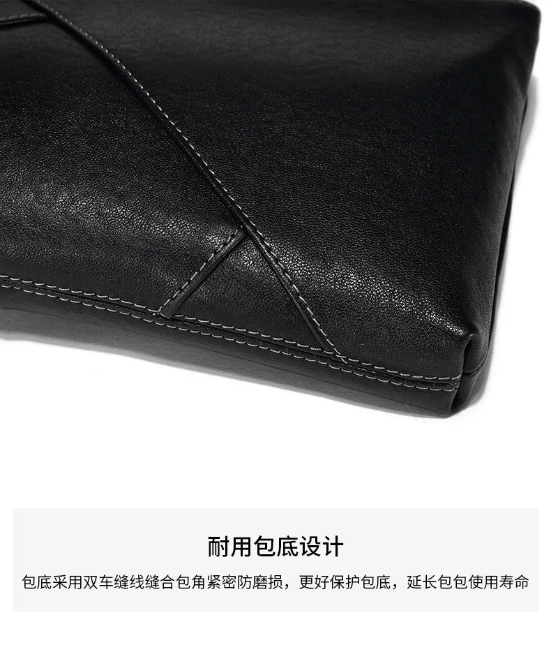Men's Clutch Bag Made of Cowhide Genuine Leather High Quality Large Capacity Men's Handbag
