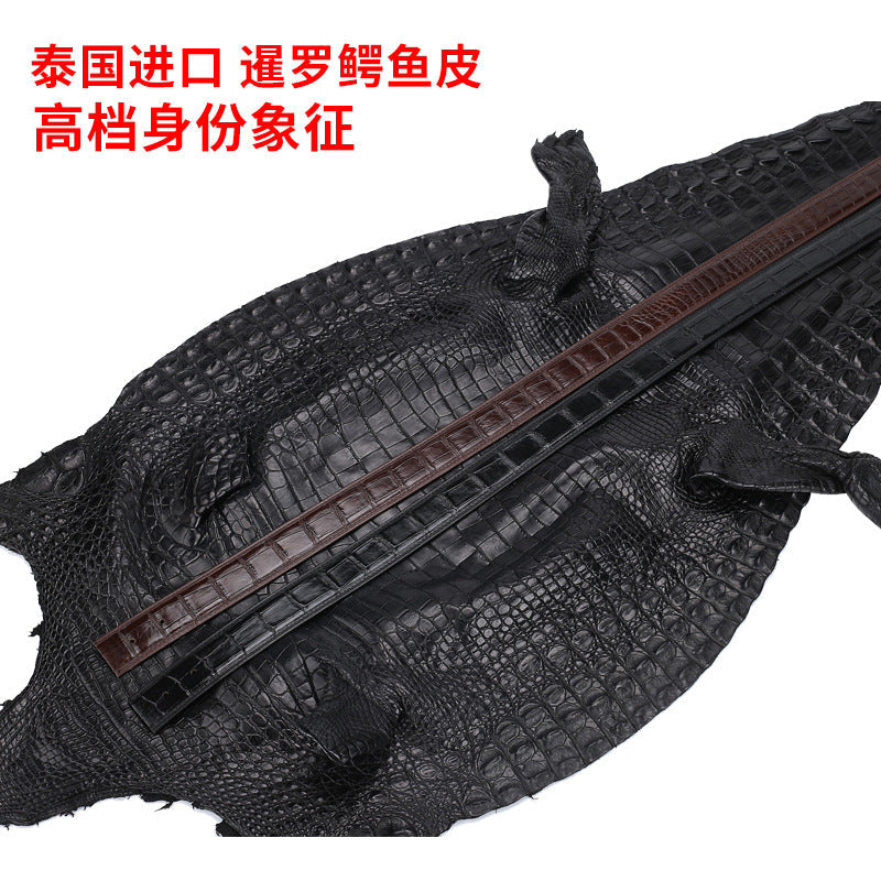 Men's business automatic buckle 3.4 crocodile leather belt men dermis