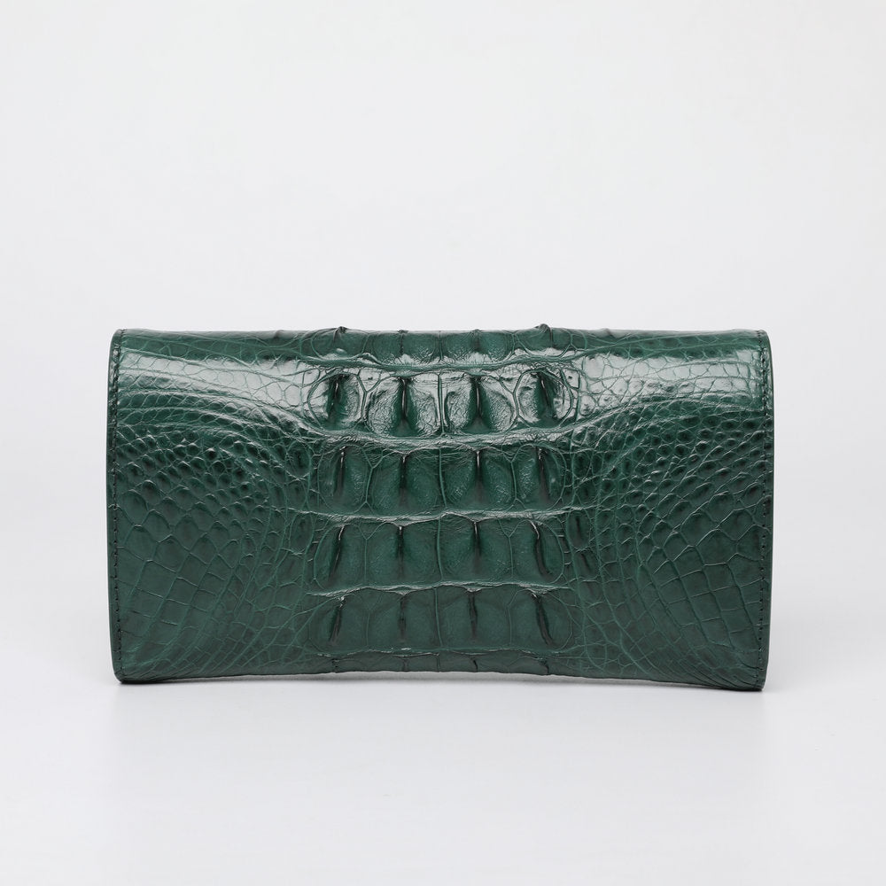 Siamese Crocodile Leather Handbag Women Wallet Genuine Leather Wallet Female Fashion Handbag Coin Clutch Bag