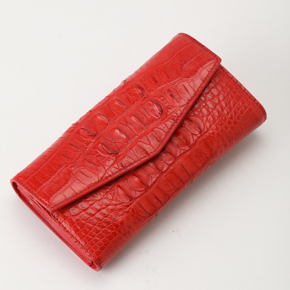 Siamese Crocodile Leather Handbag Women Wallet Genuine Leather Wallet Female Fashion Handbag Coin Clutch Bag