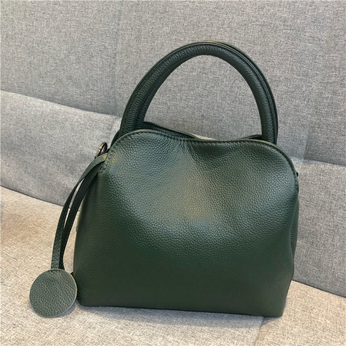 Genuine Leather Handbag Women's Bag Fashion Cowhide Shoulder Bag Crossbody Handbag