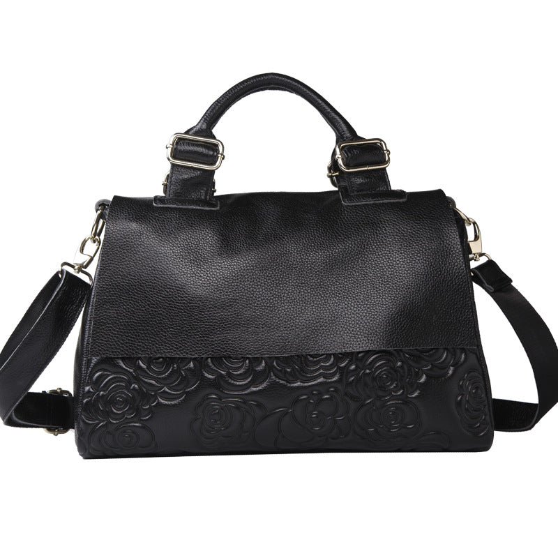 Women's handbag fashion genuine leather bag small incense style commuting crossbody bag shoulder bag goes with anything