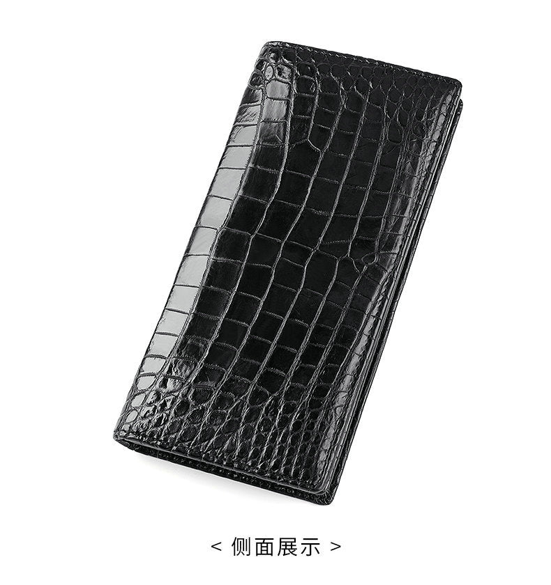Crocodile skin long wallet men's wallet card bag genuine leather business wallet