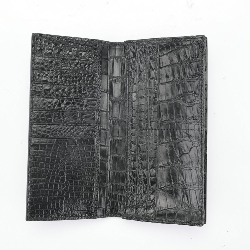 Crocodile skin long wallet men's wallet card bag genuine leather business wallet