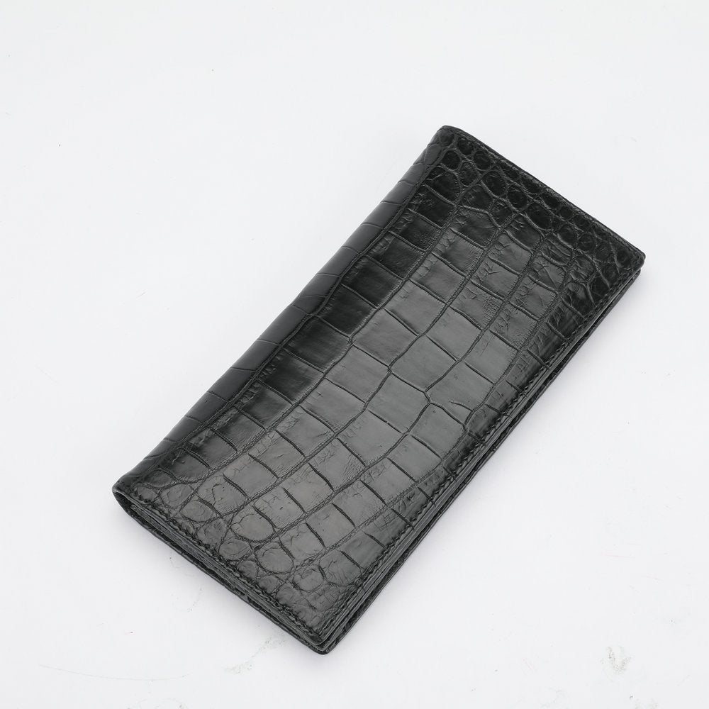 Crocodile skin long wallet men's wallet card bag genuine leather business wallet