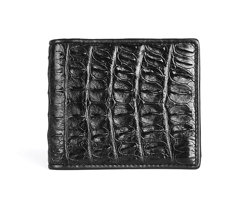 Crocodile Skin Short Wallet Genuine Leather Fashion Business Casual Coin Purse Wallet