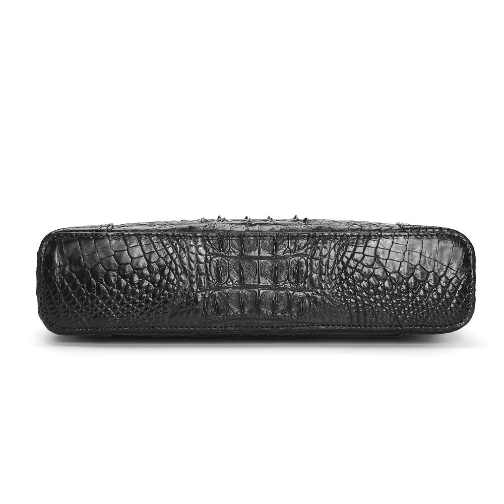 Siamese Crocodile Skin Handbag Genuine Leather Business Casual Men's Bag