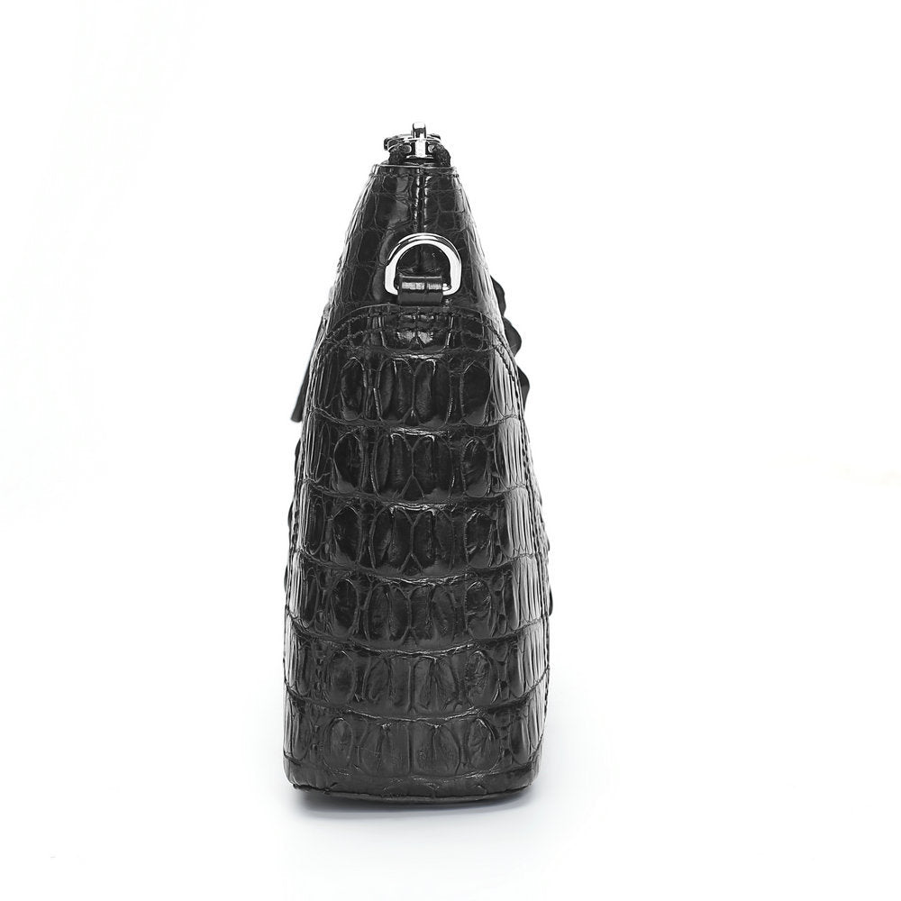 Siamese Crocodile Skin Handbag Genuine Leather Business Casual Men's Bag