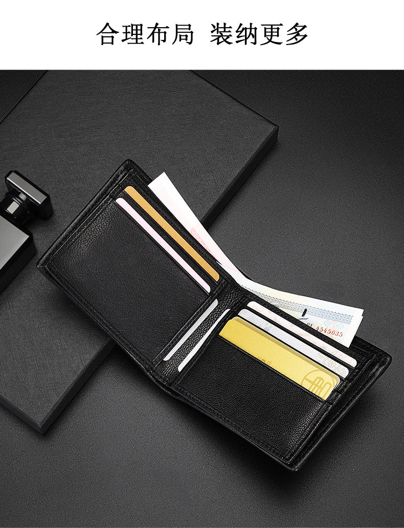 Crocodile Skin Short Wallet Genuine Leather Fashion Business Casual Coin Purse Wallet