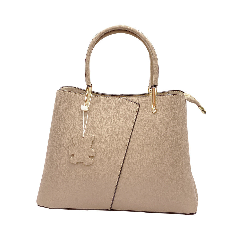 Genuine leather bag ladies fashion handbag shoulder bag crossbody bag temperament commuting OL
