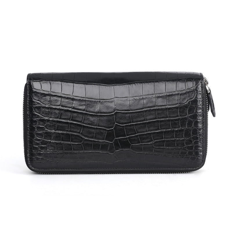 Crocodile skin long wallet Men's wallet Genuine leather card holder Business casual wallet Handbag