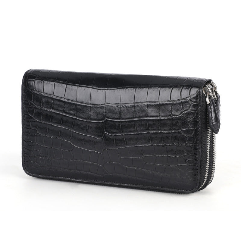 Crocodile skin long wallet Men's wallet Genuine leather card holder Business casual wallet Handbag