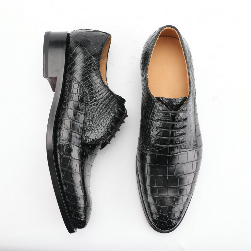 Men's Crocodile Leather Shoes Genuine Leather Casual Formal Business Shoes