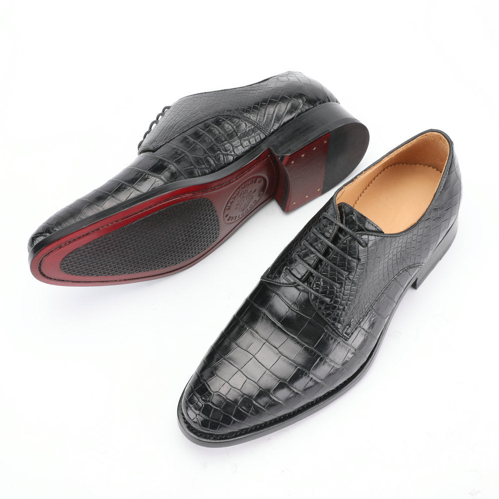 Men's Crocodile Leather Shoes Genuine Leather Casual Formal Business Shoes