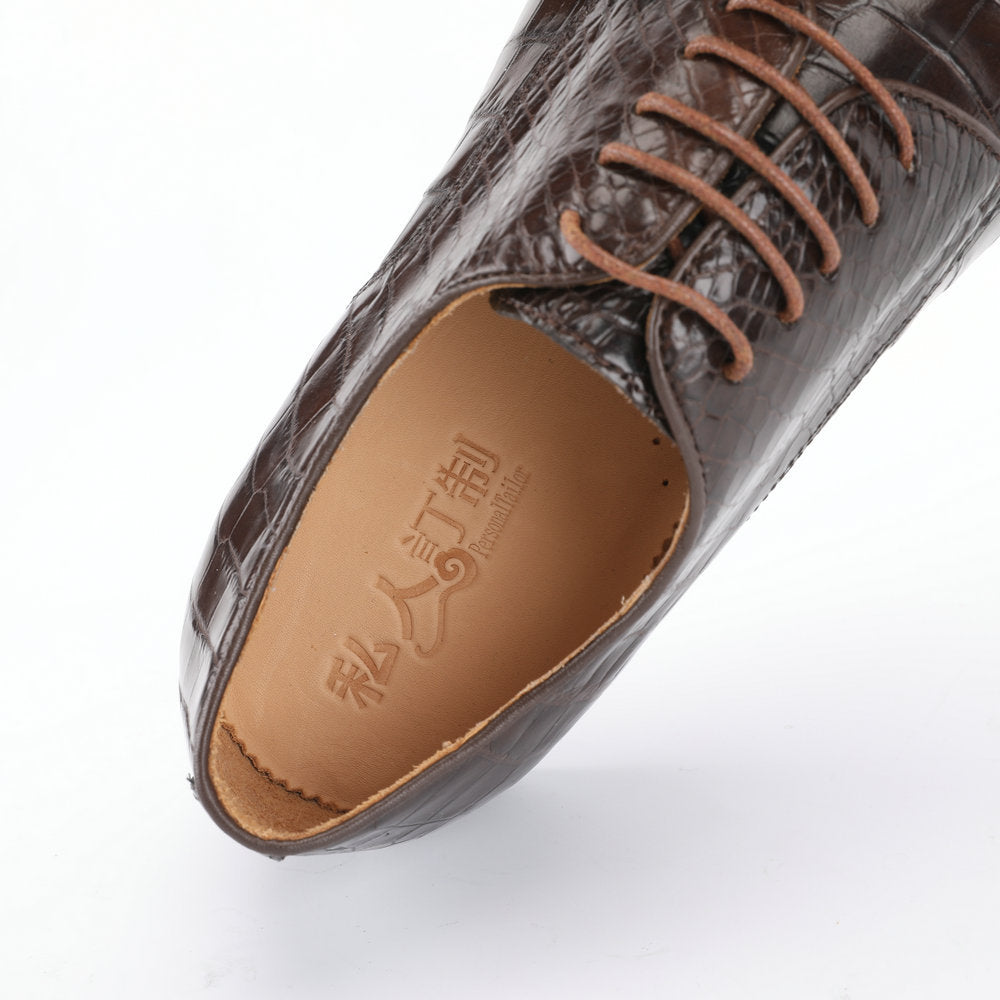 Men's Crocodile Leather Shoes Genuine Leather Casual Formal Business Shoes