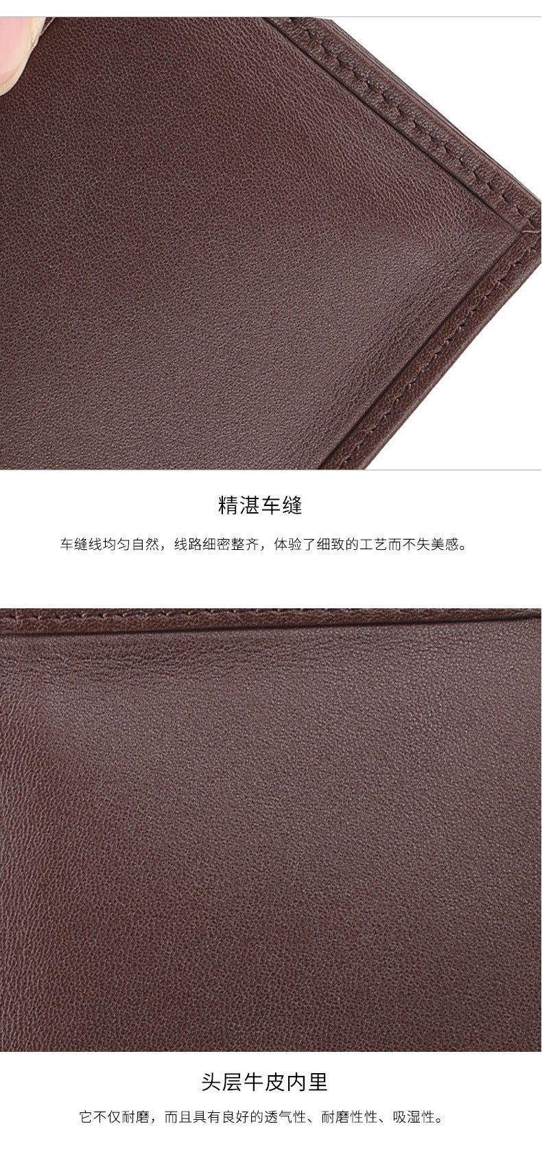 Crocodile skin short wallet genuine leather men's wallet card holder business handbag