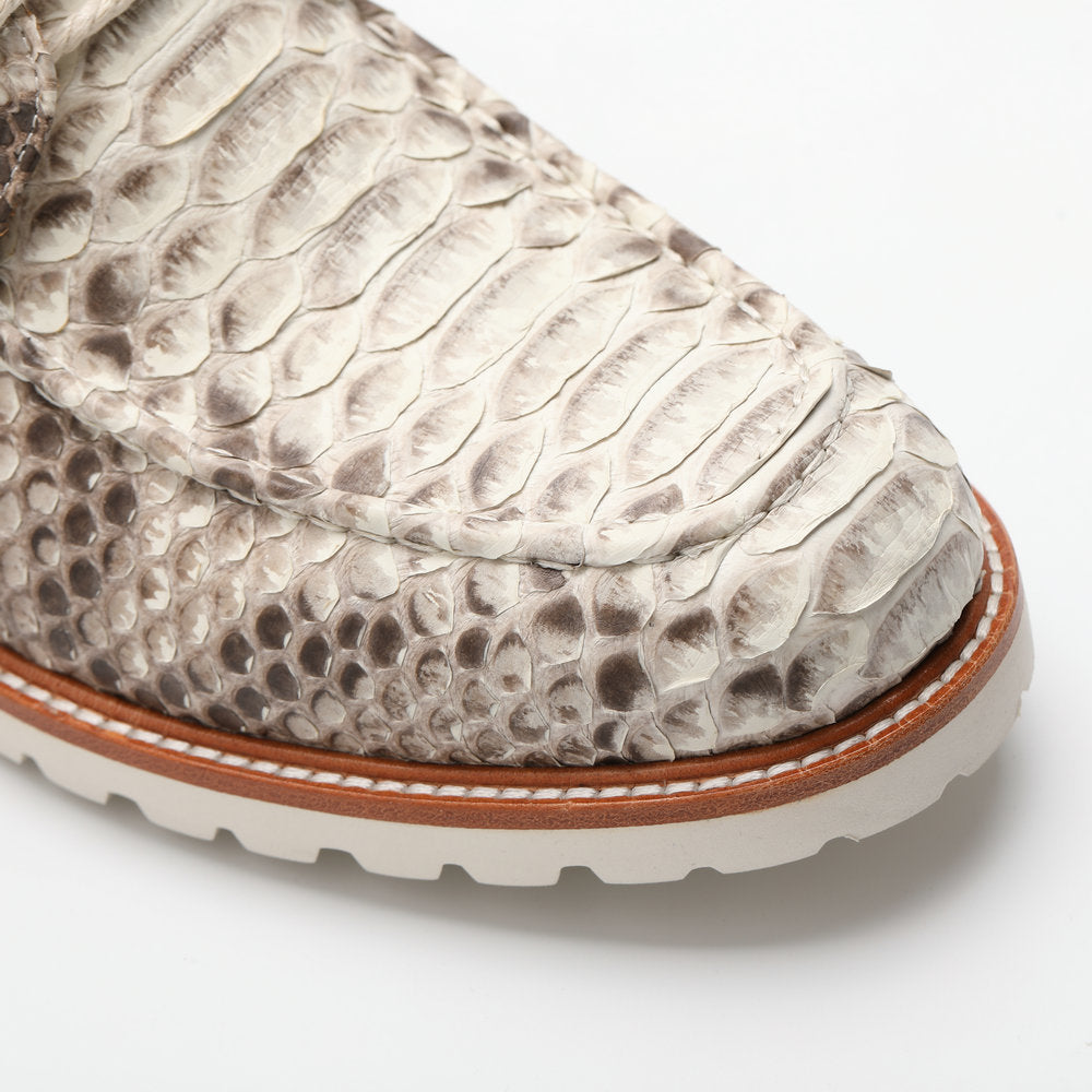 Python Skin Genuine Leather Men's Boots Martin Boots Casual Shoes