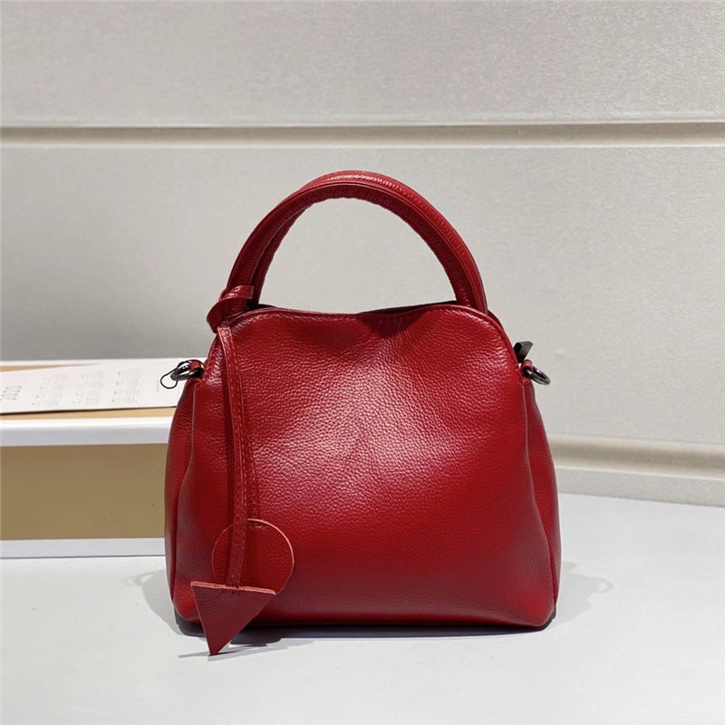 Genuine Leather Handbag Women's Bag Fashion Cowhide Shoulder Bag Crossbody Handbag