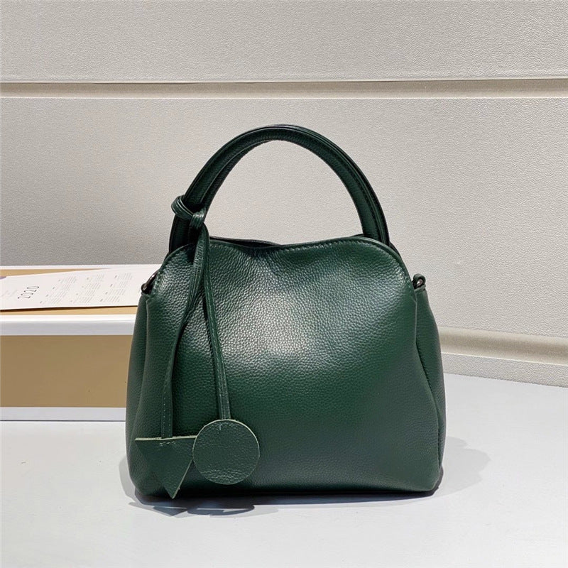 Genuine Leather Handbag Women's Bag Fashion Cowhide Shoulder Bag Crossbody Handbag