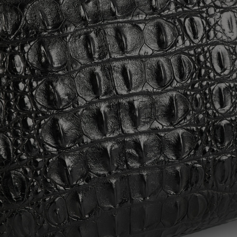 Siamese Crocodile Skin Men's Travel Bag Genuine Leather Travel Handbag Large Capacity Handbag