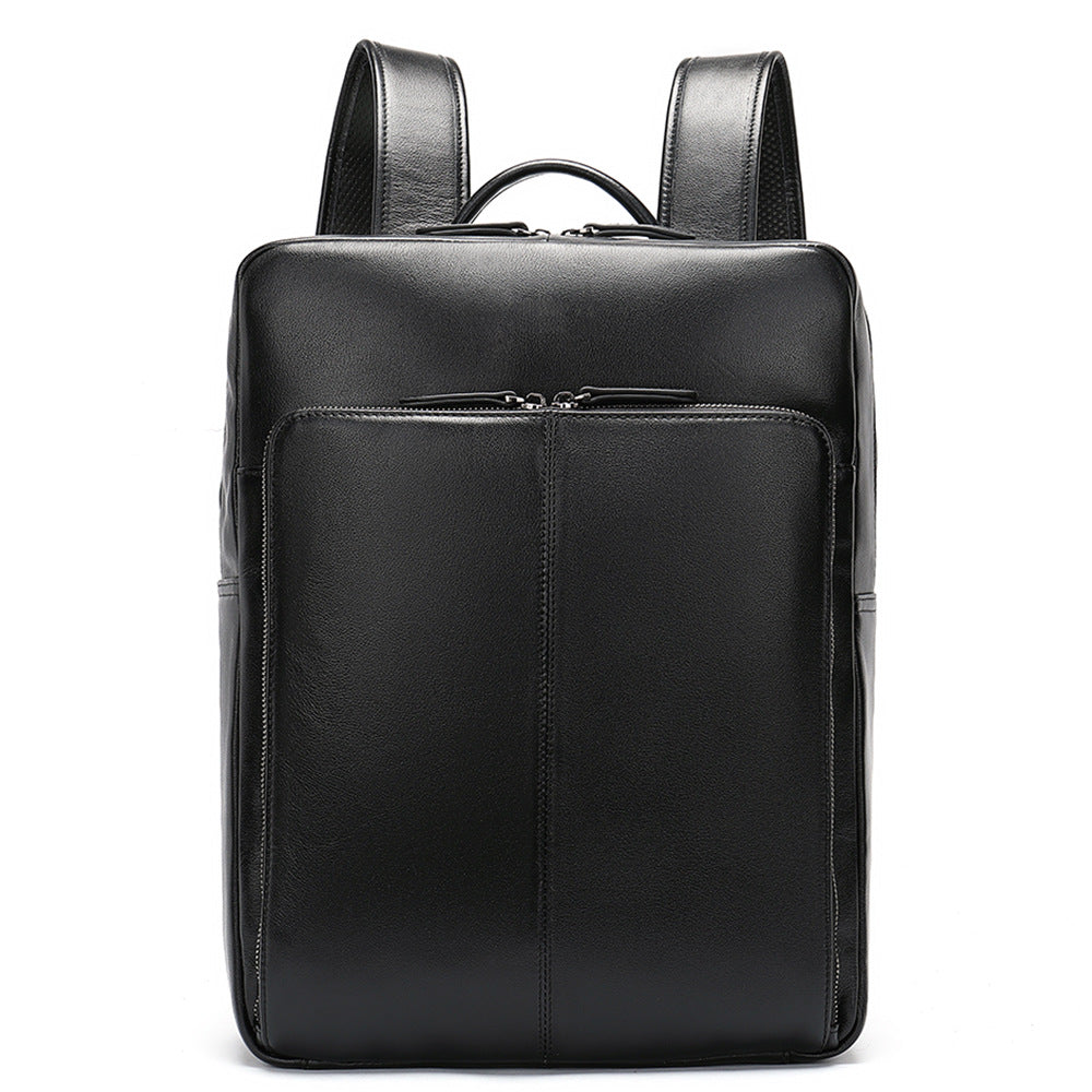 Men's backpack cowhide genuine leather business business trip off-road travel computer bag